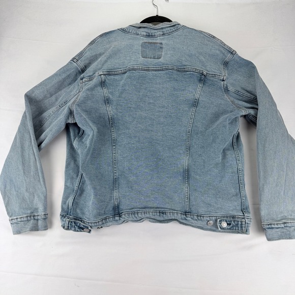 Levi's Mens Light Wash Denim Trucker Jacket Button Front Blue XL 72334 - Picture 2 of 9